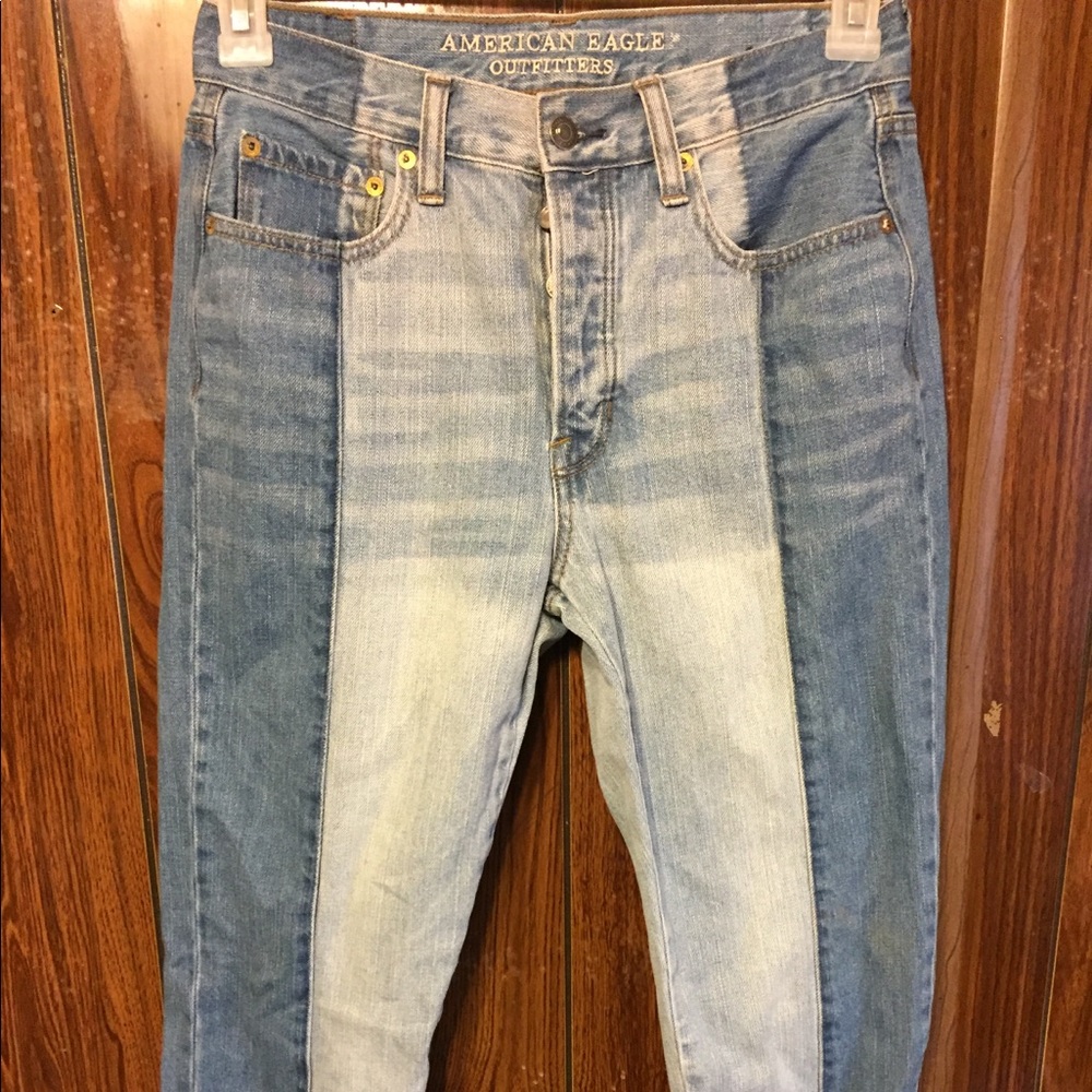 Vintage hi rise cropped jeans
